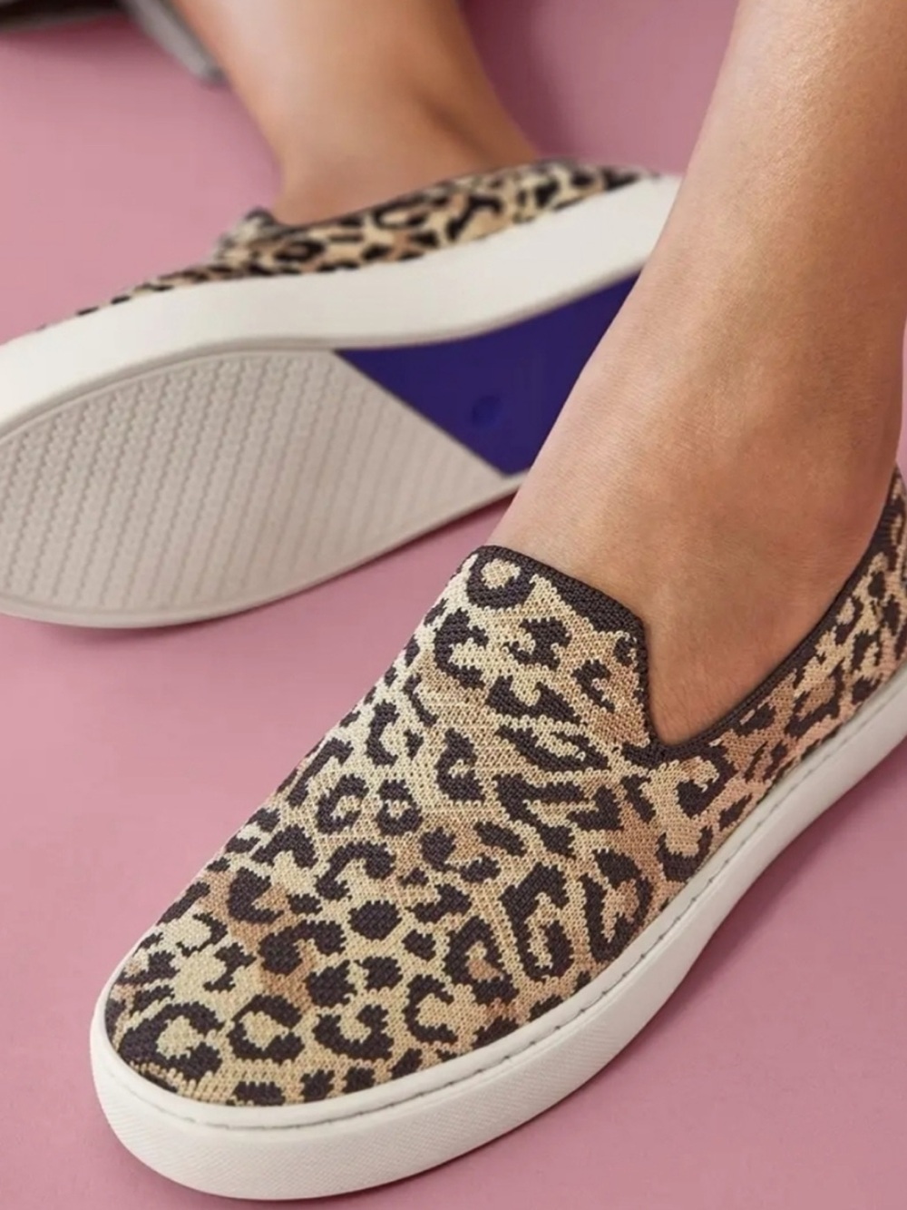 Rothy’s The Original Leopard Print Slip-On Sneakers | 9.5